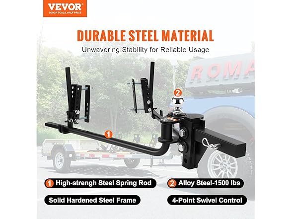 VEVOR Weight Distribution Hitch, 1,500 lbs