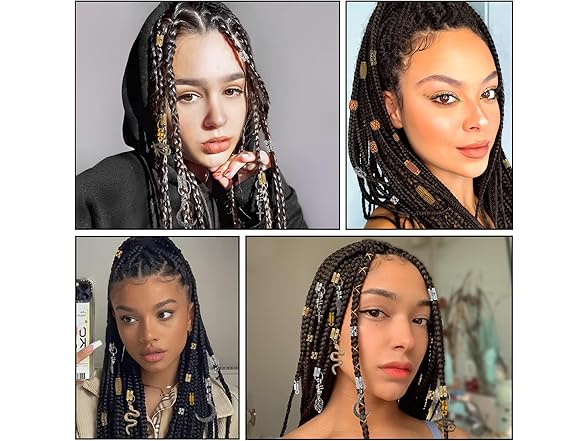 Nafaboig 180PCS Dreadlock Accessories