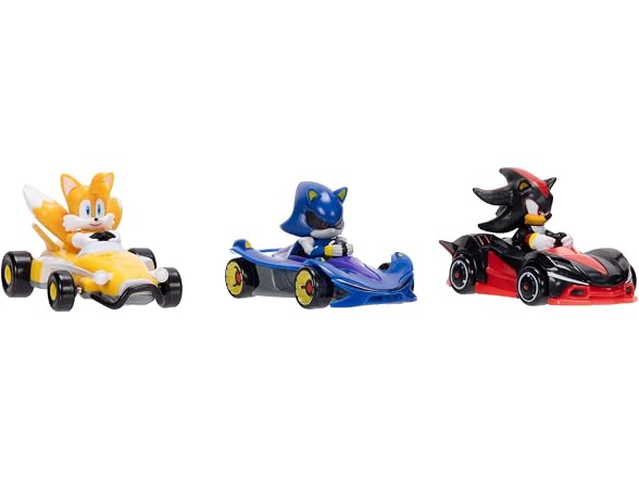 Sonic The Hedgehog 1:64 Die-cast Vehicles 3-Pack