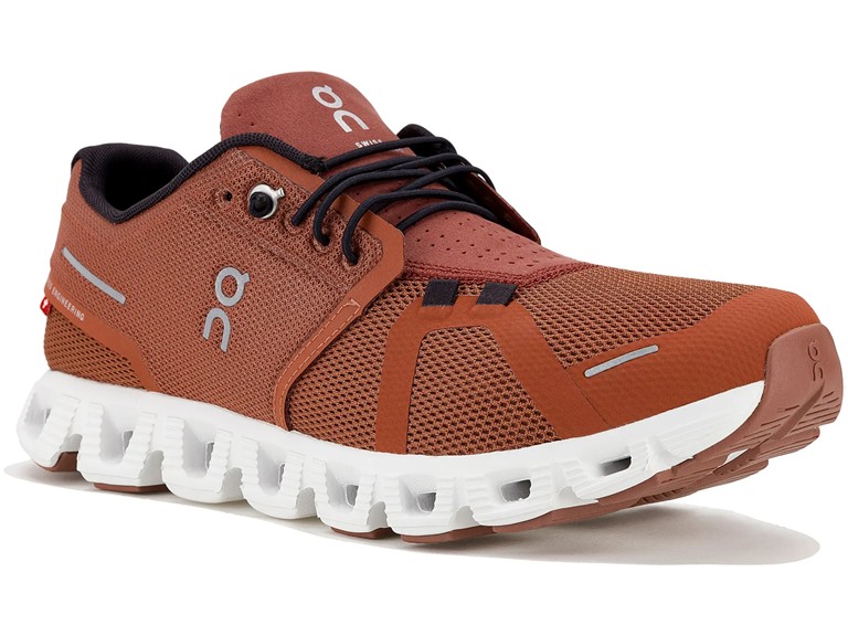 On Running Cloud 5 Women's Shoes Rust/Black Size 11