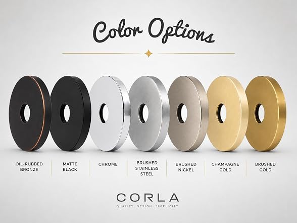 Corla Modern 3.5” Escutcheon Plate Extra Large Rub