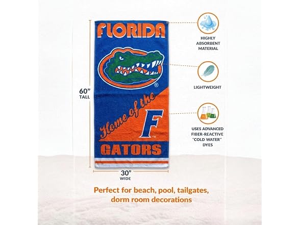 Florida Gators Beach Towel, 30" x 60" | Cotto