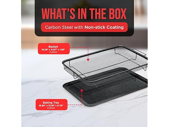 Bakken- Swiss Crisper Tray, 19" x 13"