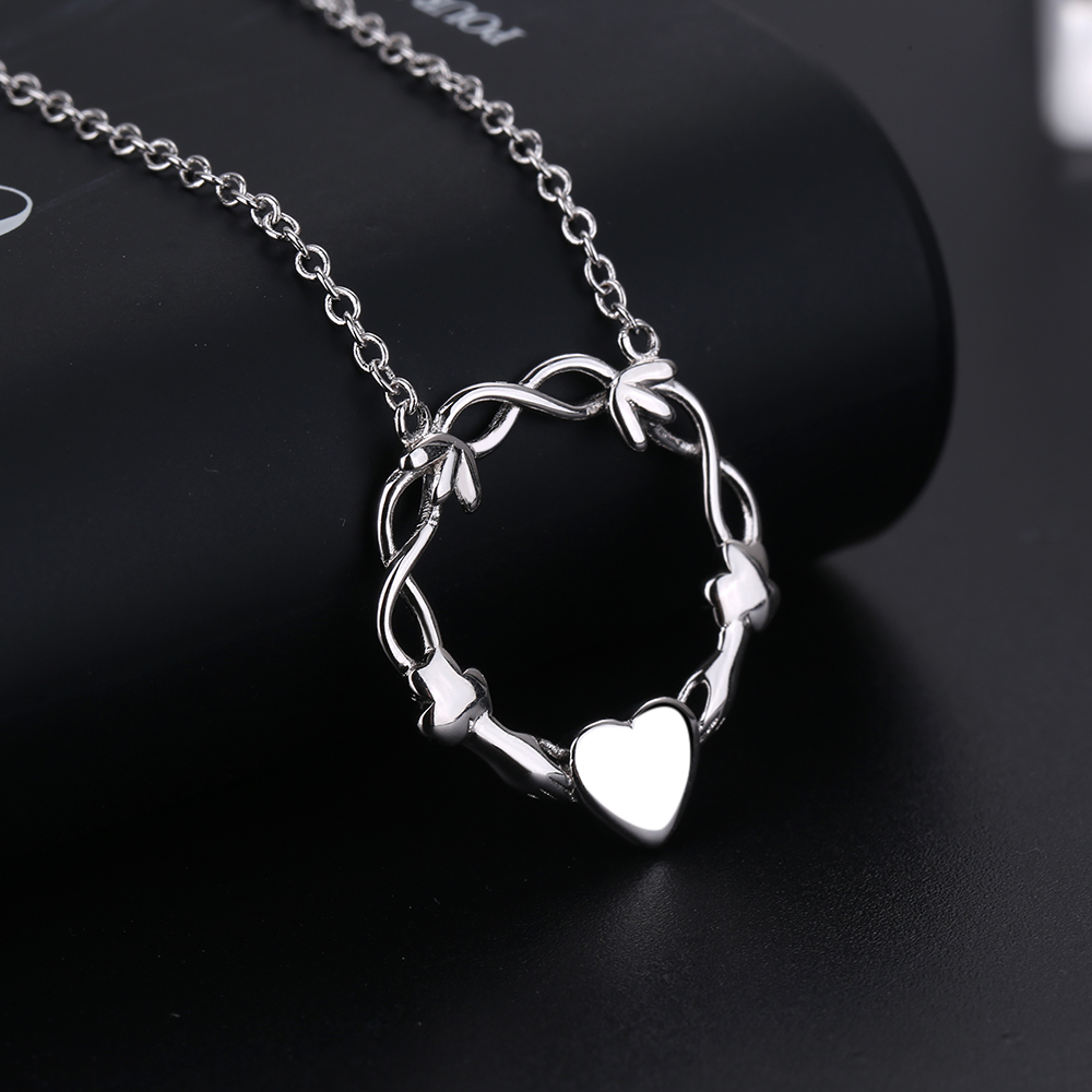Sterling Infinity Heart Necklace - Gallery 4