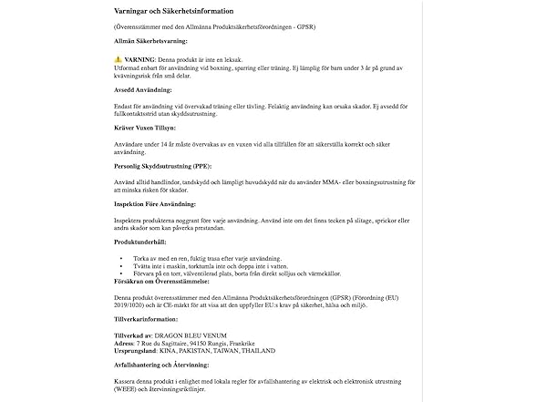 Venum "Kontact" Shin Instep Guards, Red