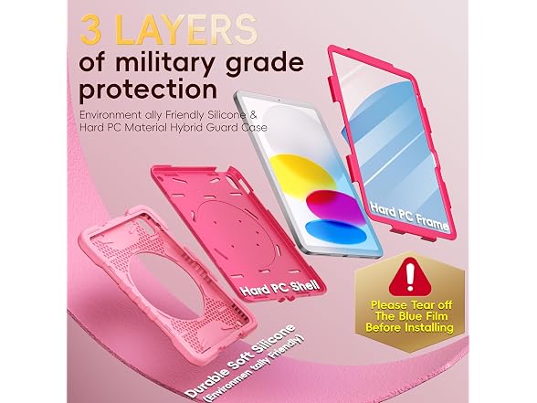 HRFSK Case for iPad 11th/10th Generation