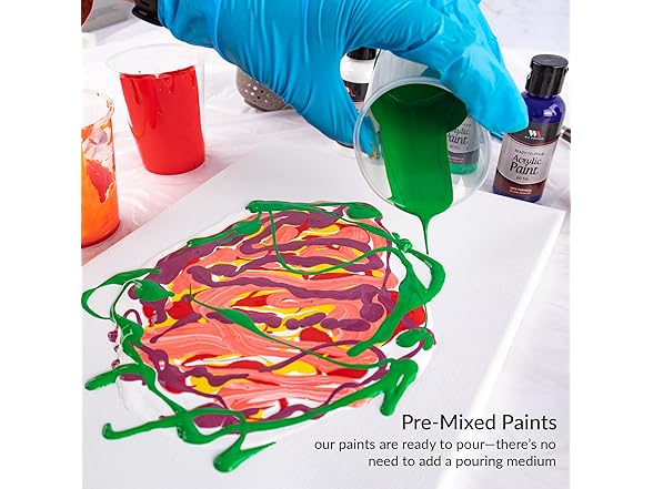 Ready To Pour Acrylic Pouring Paint Set, 38pc