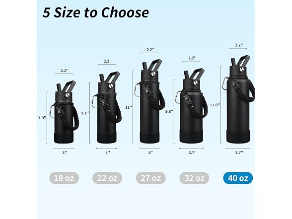 BJPKPK 40oz Insulated Water Bottle with