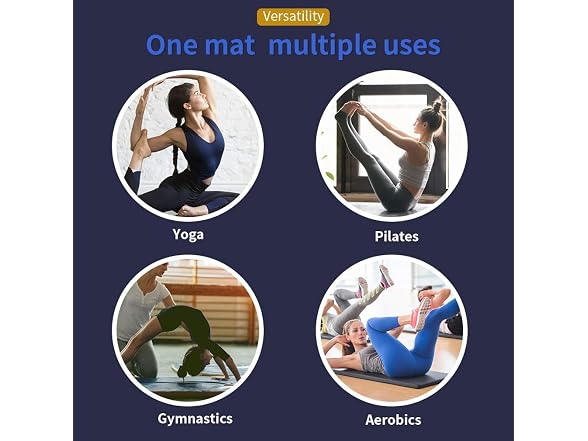 BestMassage Exercise Mat 4'x8'x2 Gymnastics Mat 4