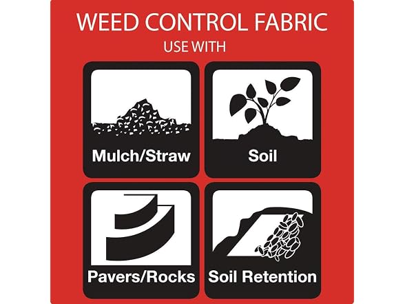 Ctystallove 5oz Weed Barrier Landscape Fabric