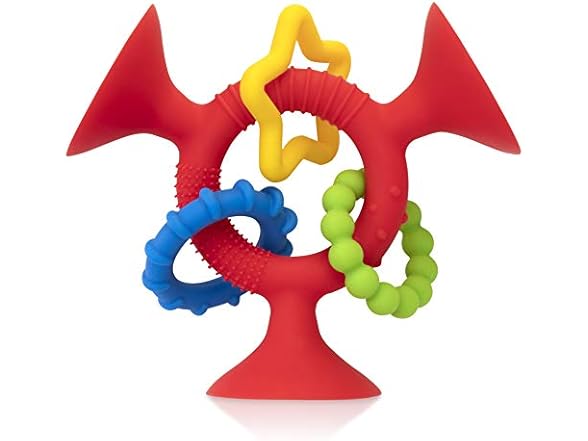 Nuby Silly Three Prong Interactive Suction Toy