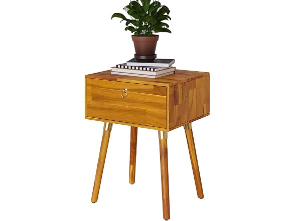 Bme Alden Nightstand 1-Drawer Caramel
