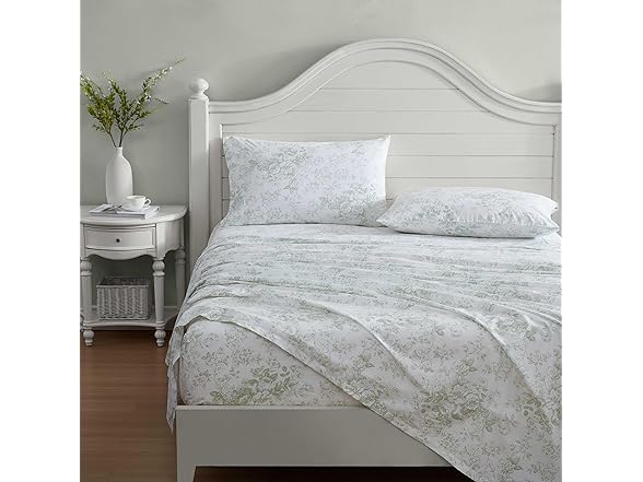 Laura Ashley - Queen Sheets, Cotton Percale