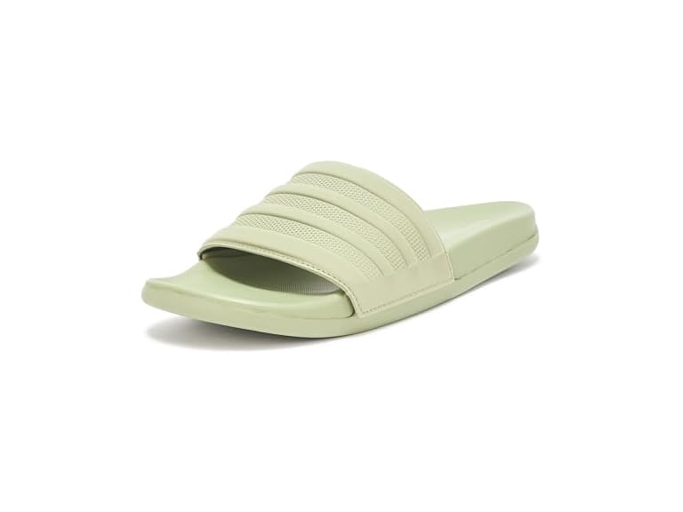 adidas Unisex Adilette Comfort Slide Sandal, Tent Green/Tent Green/Tent Green, 13 US Men