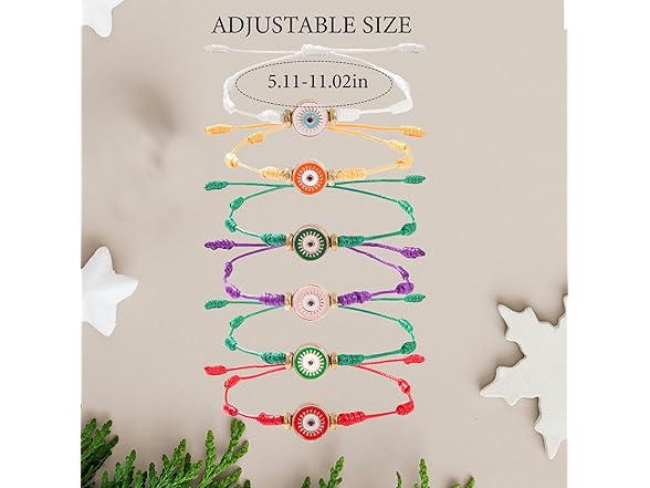 YWOYWO Colorful Evil Eye Bracelet