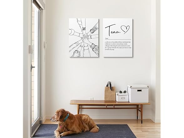 XWELLDAN eam Work Definition Wall Art