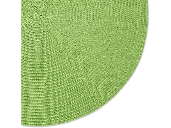 DII Classic Woven Placemat 6Pc Set, Lime