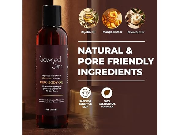 Crowned Skin King Cologned Body Oil