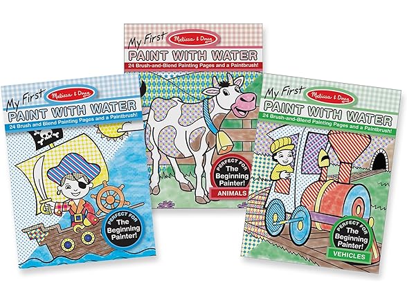 Melissa & Doug My First Paint with Water Activity Book Set