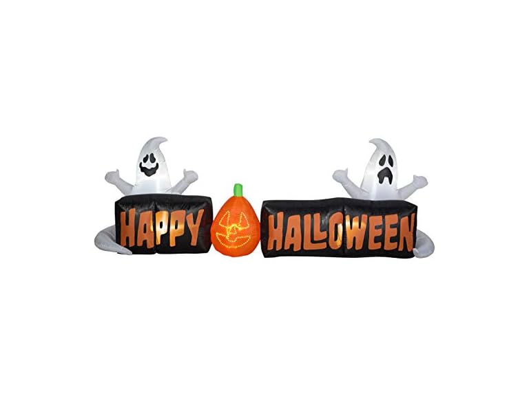Gemmy Lightshow Happy Halloween Ghosts Inflatable