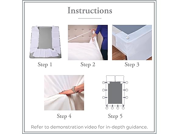 Bed Maker’s Never Lift Your Mattress Bed Skirt