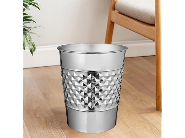 Monarch Abode Metal Bathroom Trash Can