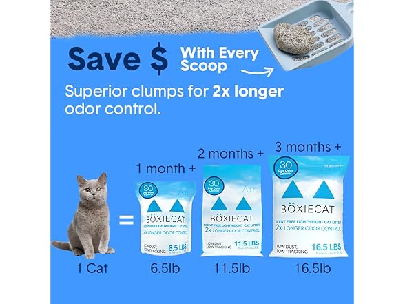Boxie® 30 Day Odor Control Cat Litter