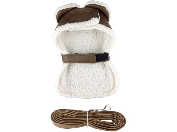 DOGGIE DESIGN Brown and Black Faux Leather B