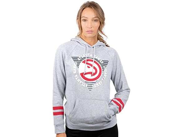 Rockets Womens Hoodie Grey Lg