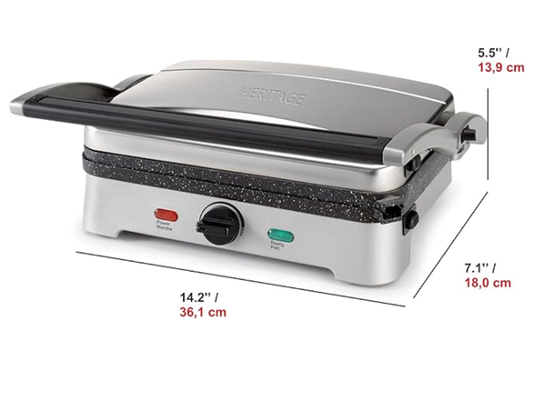 (NEW) StarFrit Heritage The Rock Panini Press