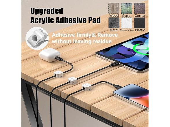 6 Pack Magnetic Cable Clips