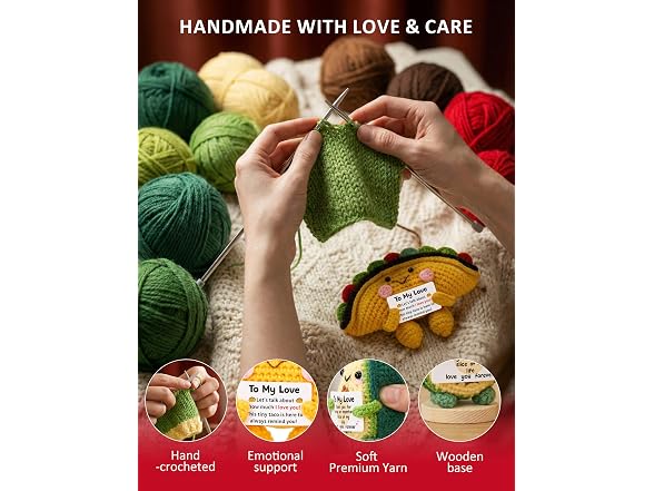 Bafeil 2 PCS Crochet Gift Set