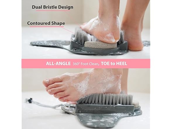 Efforest Shower Foot Scrubber Mat w/ Pumice
