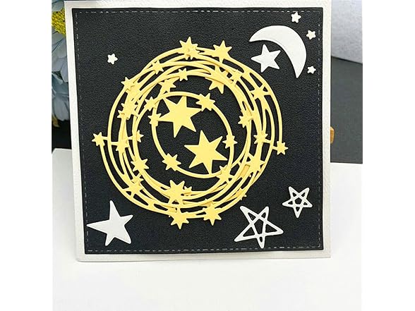 hinana Star Round Frame Metal Die Cuts