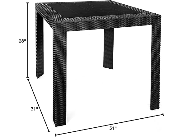 LeisureMod MT31 Mace Outdoor Table -Choose Color