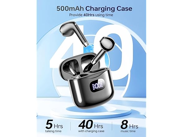 KTGEE Wireless Earbuds Bluetooth black