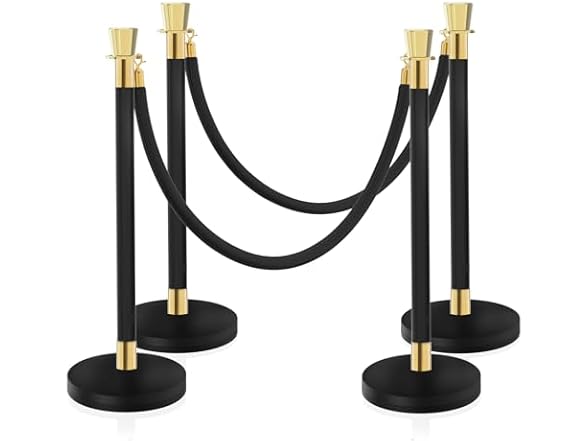 4PCS Rope Safety Barriers