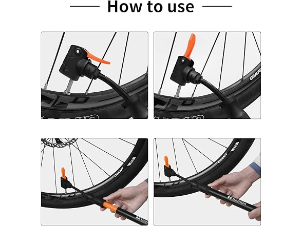 TOOLITIN Mini Bike Pump, Portable Bicycle Acce