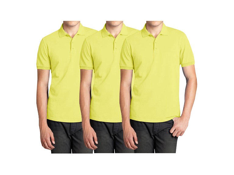 Men's 3-Pack Short Sleeve Pique Polo 