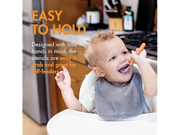 Boon Chow Toddler Silicone Utensil Set