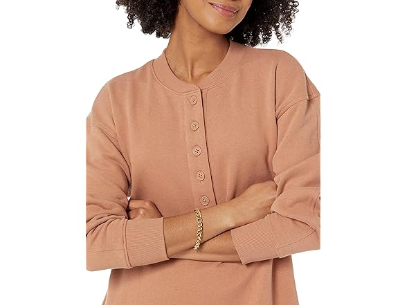 Amazon Essentials Women Large Knit Henley Dress