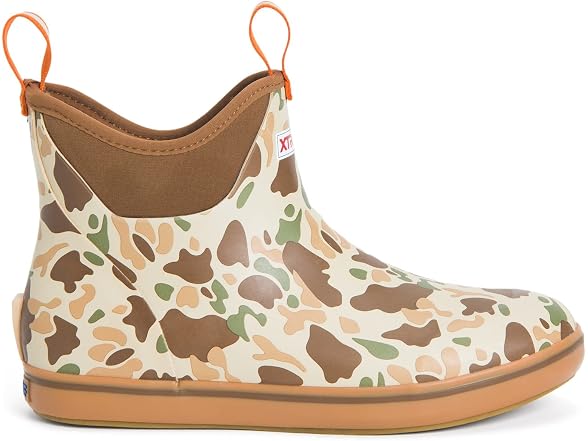 XTRATUF Mens Duck Camo Ankle Deck Boot