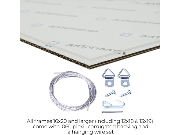 ArtToFrames 17x19 Inch Brown Picture Frame