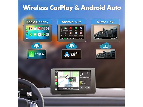Hieha 7" Portable CarPlay Screen