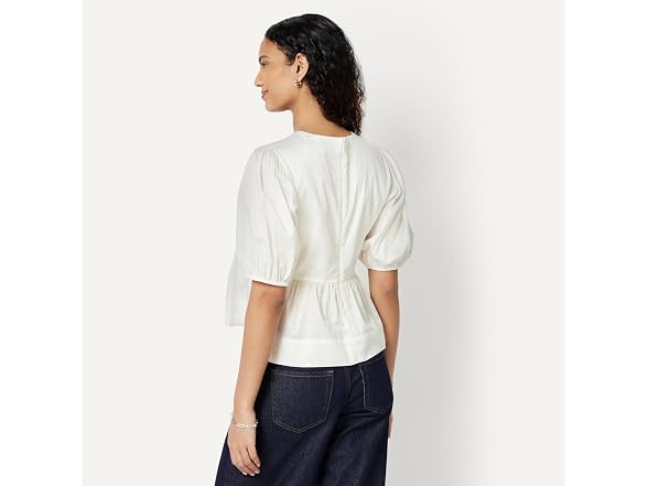 Amazon Essentials Women Cotton Sateen Blouse