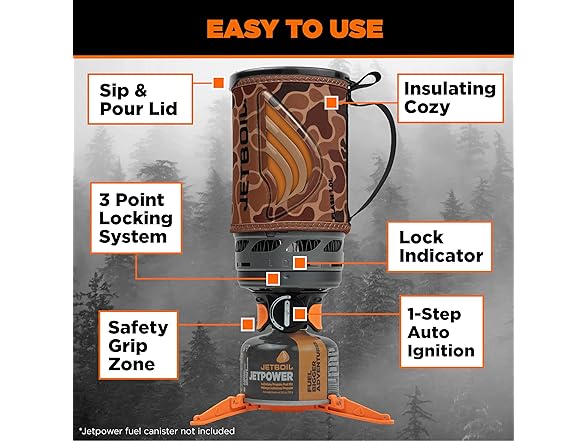 Jetboil Flash 1.0L Portable Fast Boil Stove