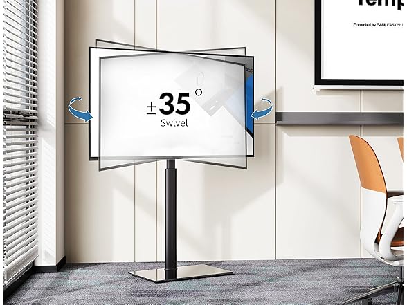 FITUEYES Floor TV Stand | No Shelves