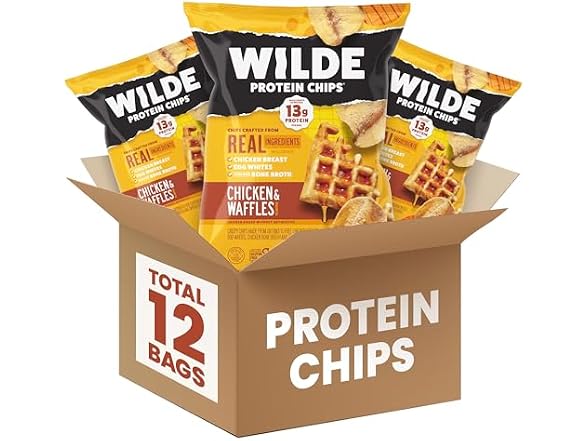 Wilde Chips Chicken Waffles Protein