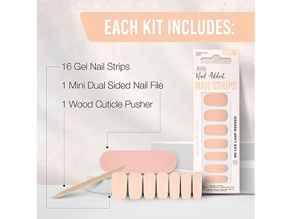 Ardell Nail Addict Nail Strips, 1 Pack