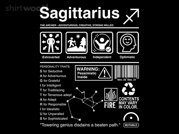 Sagittarius Label